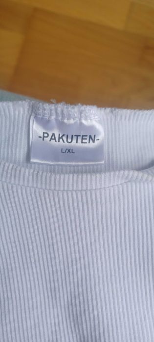 Crop top biały Pakuten L/XL