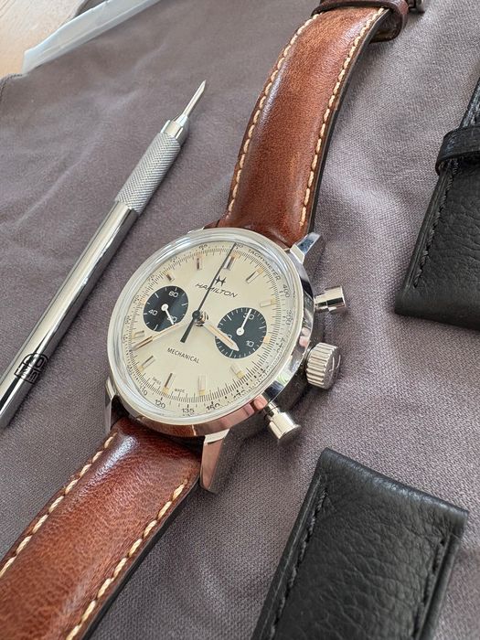 Hamilton zegarek intra-matic chronograph H Panda