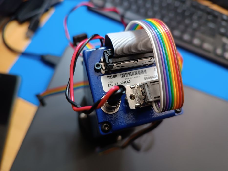 Câmera DALSA + Objetiva Canon 85mm 1/1.8