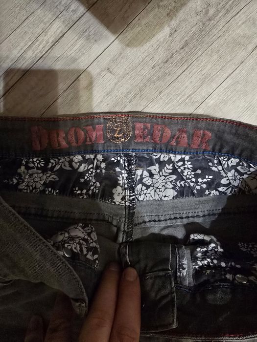 Spodnie jeansowe szare męskie