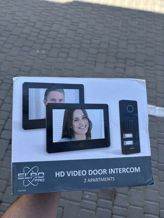 Видеодомофон Elro Pro PV40 FullHD Black Video Door Intercom System