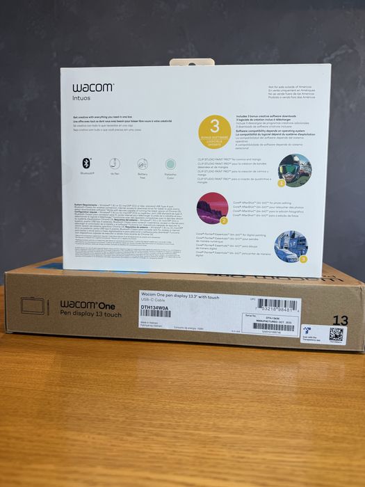 Графічний планшет Wacom Intuos M Bluetooth, Wacom One 14