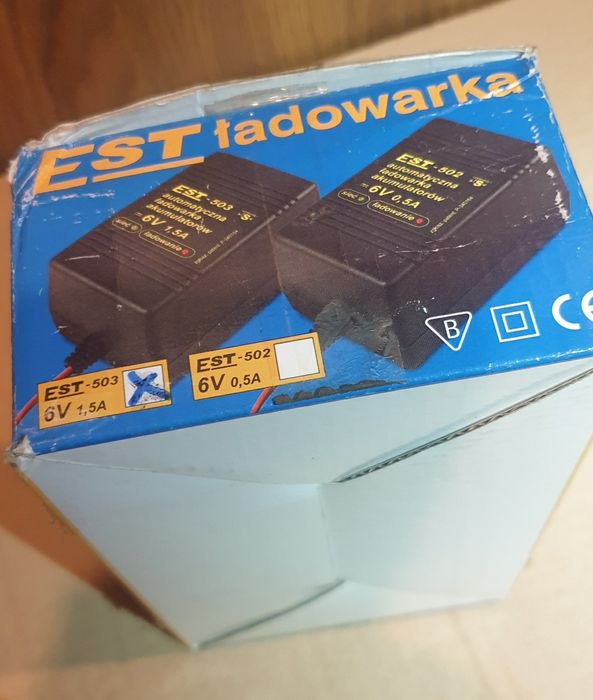 EST-503 6V 1,5A Polski automatyczny prostownik ładowarka akumulatorów