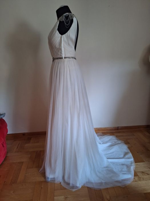 Suknia ślubna z tiulu 36/38, S/M