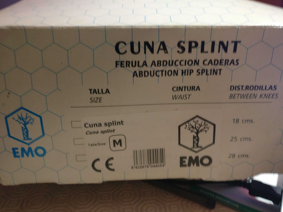 Ortótese de abdução Cuna Splint - Tamanho M - Em excelente estado