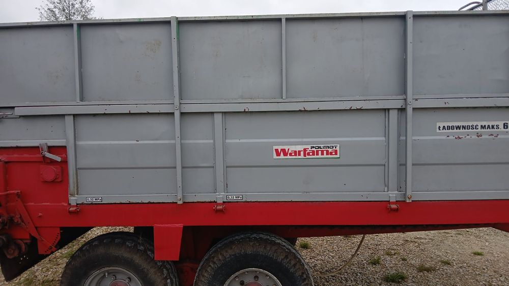 Rozrzutnik Obornika Tandem 8 ton Warfama  Przyczepa  Wywrotka D-47