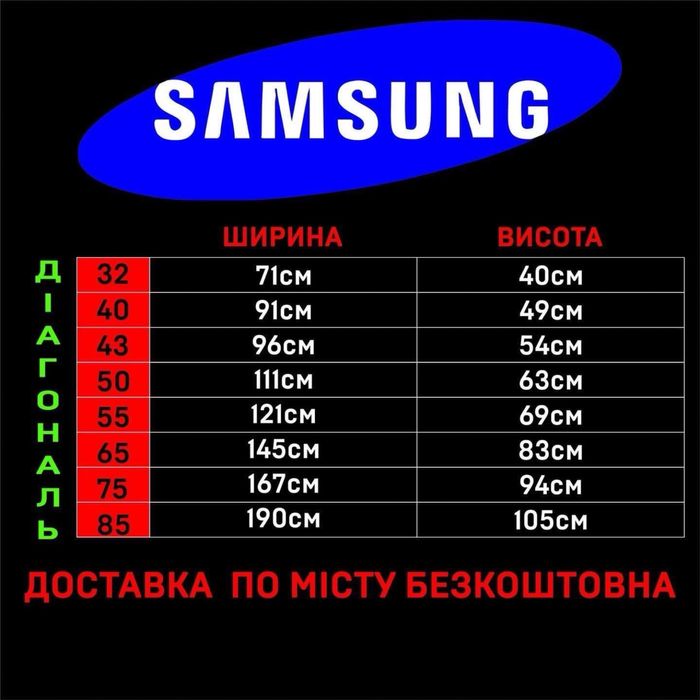 Телевізор Samsung 85du7100 Новий Гарантія 1 Рік