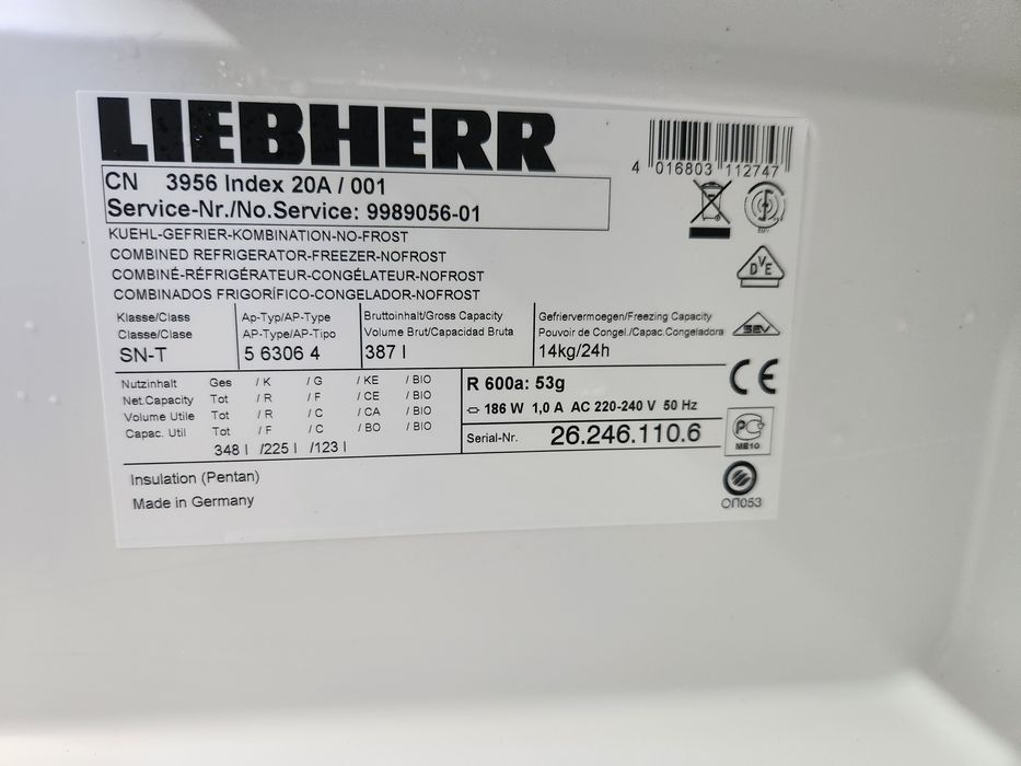 Холодильник Liebherr cn3956 з Німеччини
