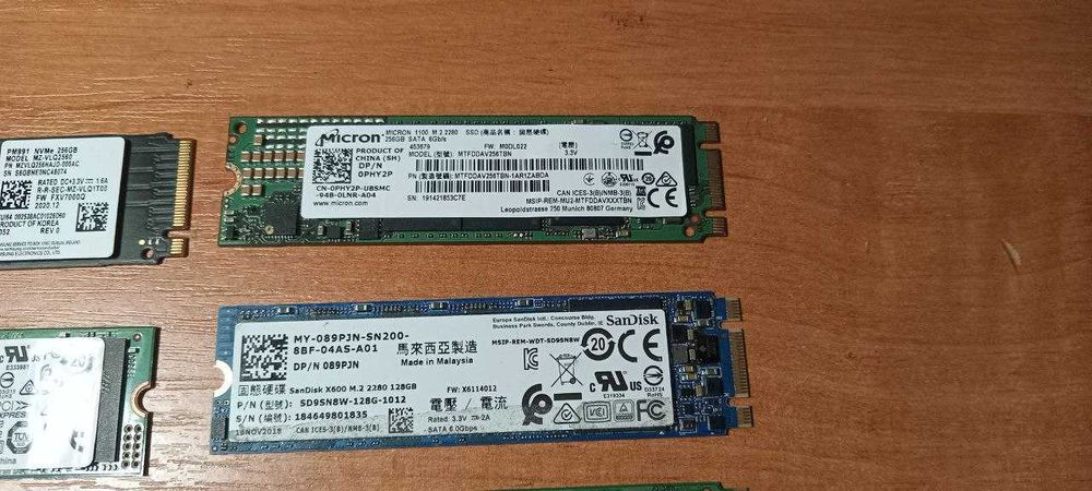 Различная память для ПК и ноутбуков ssd m.2/nvme /hdd