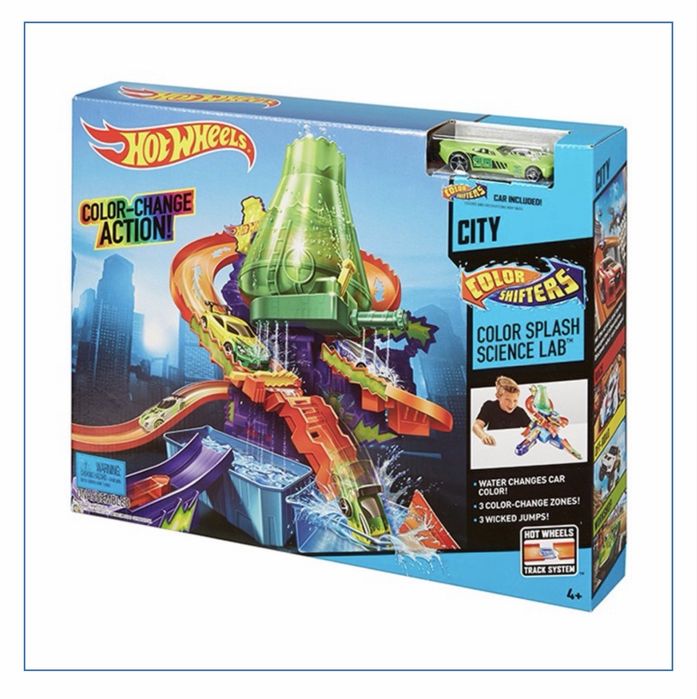 Трек Hot Wheels Нова наукова лабораторія доріжок - машинки змінюють колір. CCP76