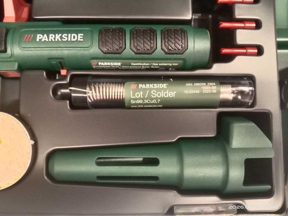 Паяльник газовий 3 в 1 Parkside. Газова горелка. Термофен
