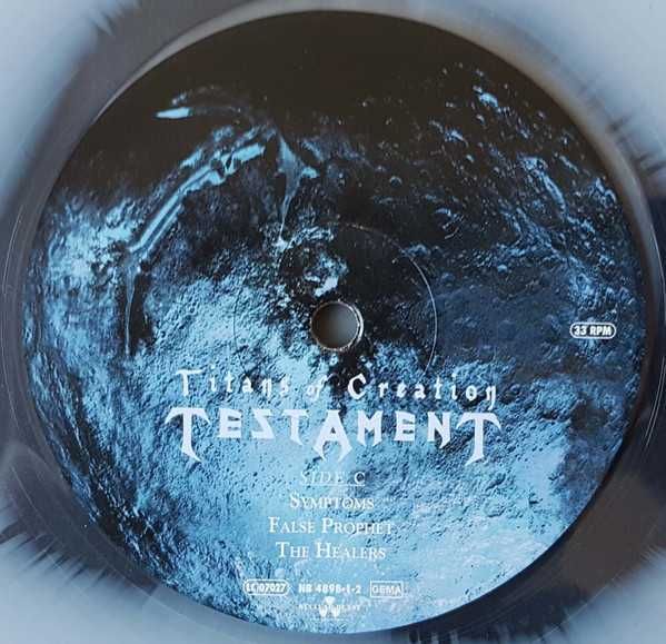 Testament - Titans Of Creation 2xLP - Clear/White Inkspot limit 500szt