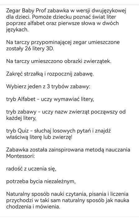 Zabawka edukacyjna chicco dla dziecka