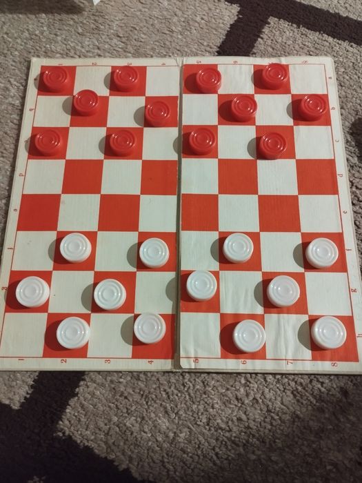 Шашки с доской картонной  .. СССР