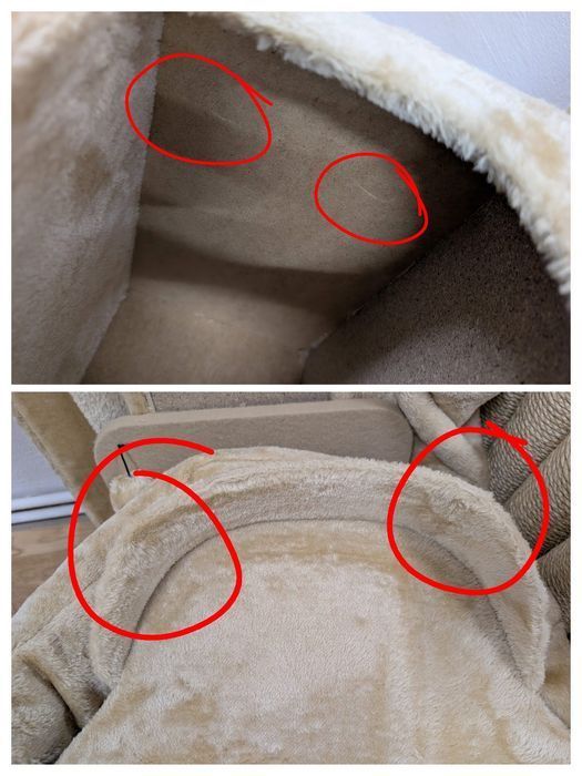 La Digue III Drapak Dla Kota Beżowy 69x69x163cm Uszkodzony DUŻY