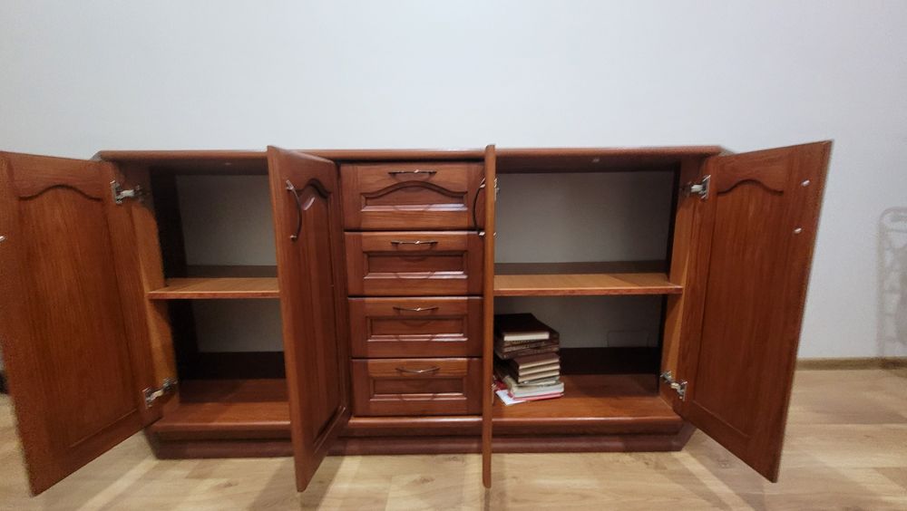 Komoda 210cm drewno naturalne