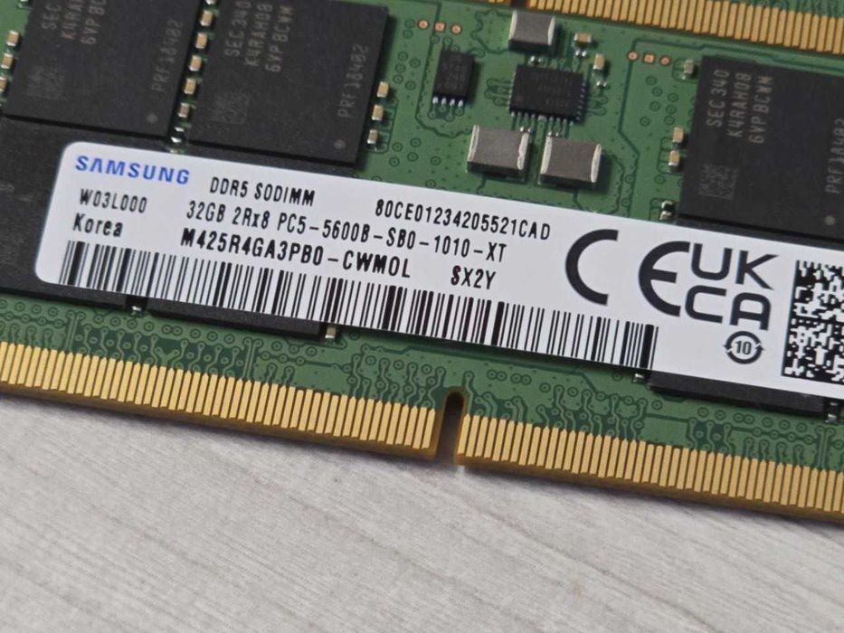 Samsung 64GB (2x32GB) SO-DIMM DDR5 5600 MHz (M425R4GA3PB0-CWM0L)