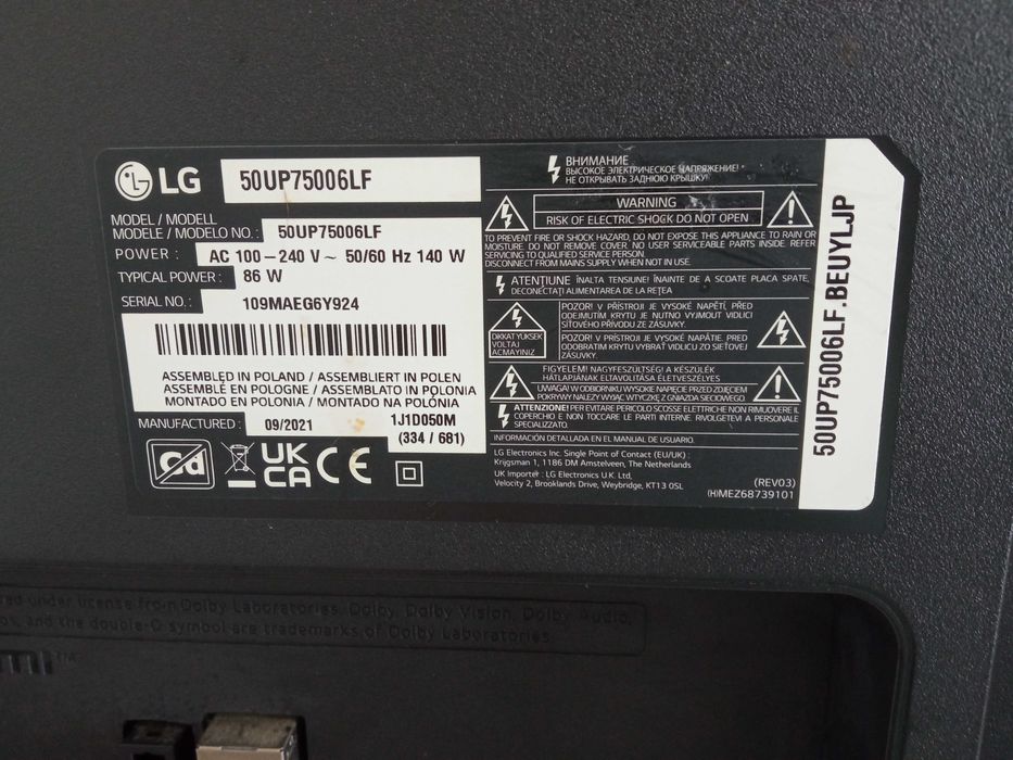 Smart TV LG 50 " Ultra HD 4K