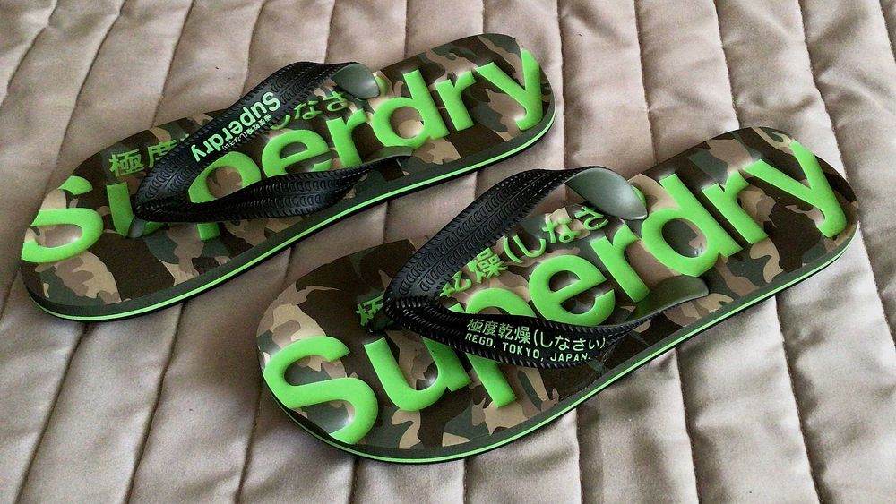 Japonki męskie - Superdry - rozm.M (42-43), moro