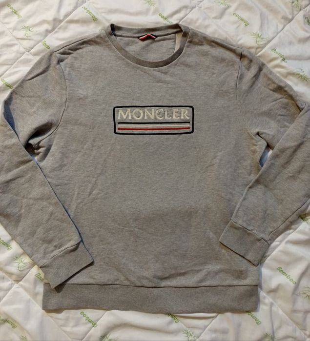 Moncler oryginalne lęgit bawełniane regular luksusowe bluzy męskie jak nowe