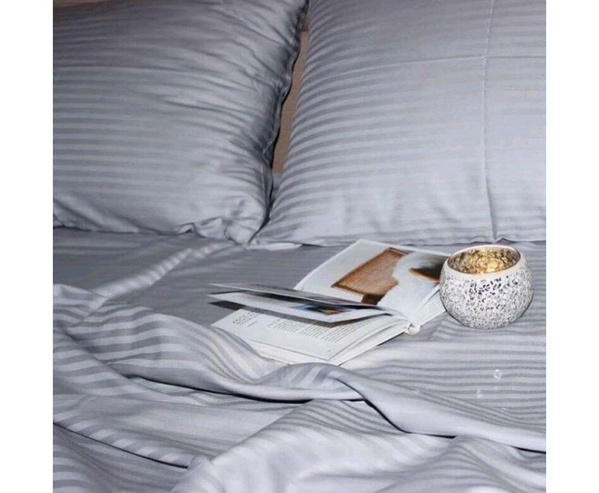 Простирадло підковдра набір.підодіяльник.пр.на резинці.страйп сатин.