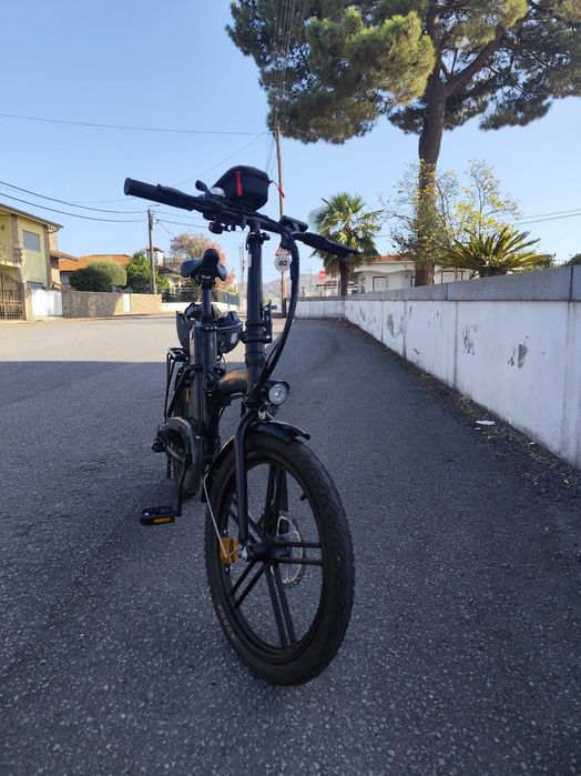 Bicicleta elétrica dobrável silver