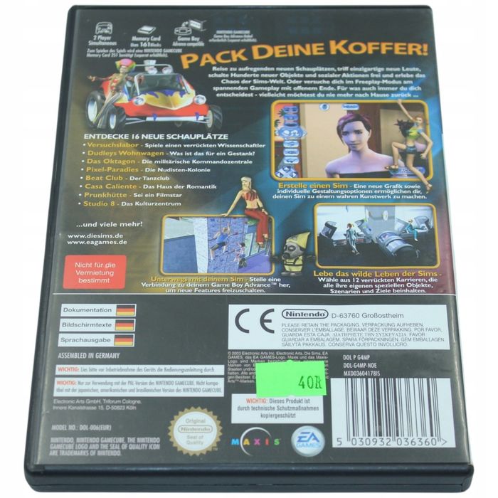 The Sims Bustin' Out Nintendo Gamecube