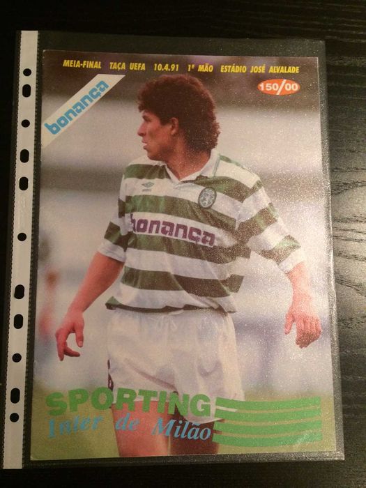 Sporting – Programas de jogo - coleção rara -Liga Campeões/Europa/Uefa