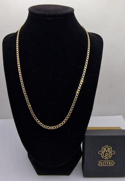 Łańcuszek PANCERKA złoto 585 14k