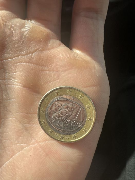 Moeda 1€ mocho (Grécia) rara