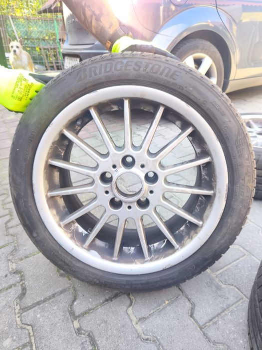Komplet kół alufelgi BMW Styling 32 16" 5x120 + opony Bridgestone