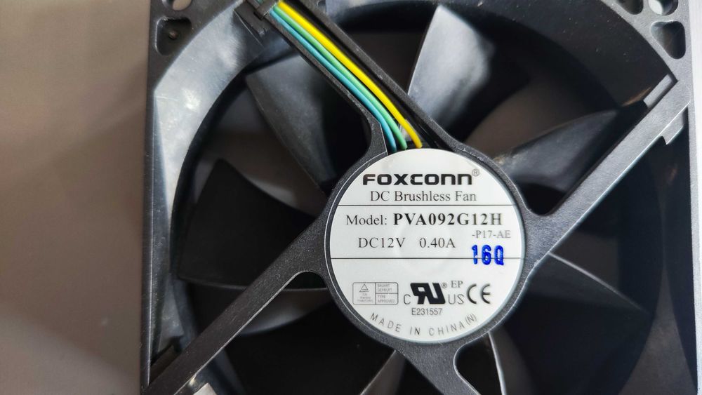 Ventoinha de arrefecimento para computador Foxconn, modelo PVA092G12H