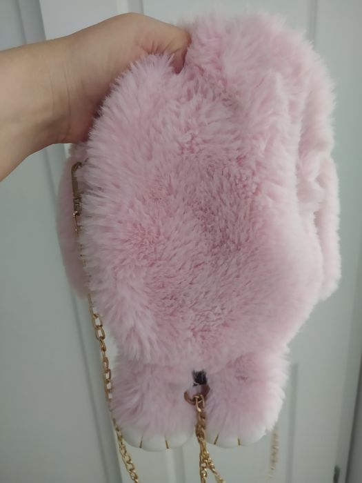 Plecak futrzany króliczek