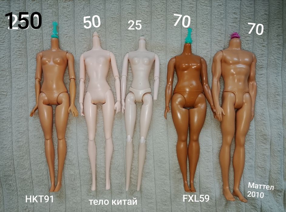 Терміновий розпродаж! Ляльки нові та б/у, мініатюри, Тіла та голови для гібридизації  , лялька Тінкер Бель  «Пітер Пен і Венді» от Mattel Movie