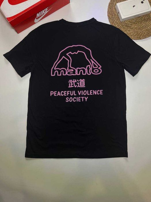 Футболка Manto Peaceful Violence Society / Чорна Манто Пісфул