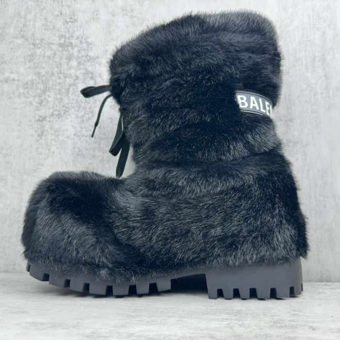 Balenciaga Alaska Fur Boots Ski Black/size 45-46/Люкс якість!