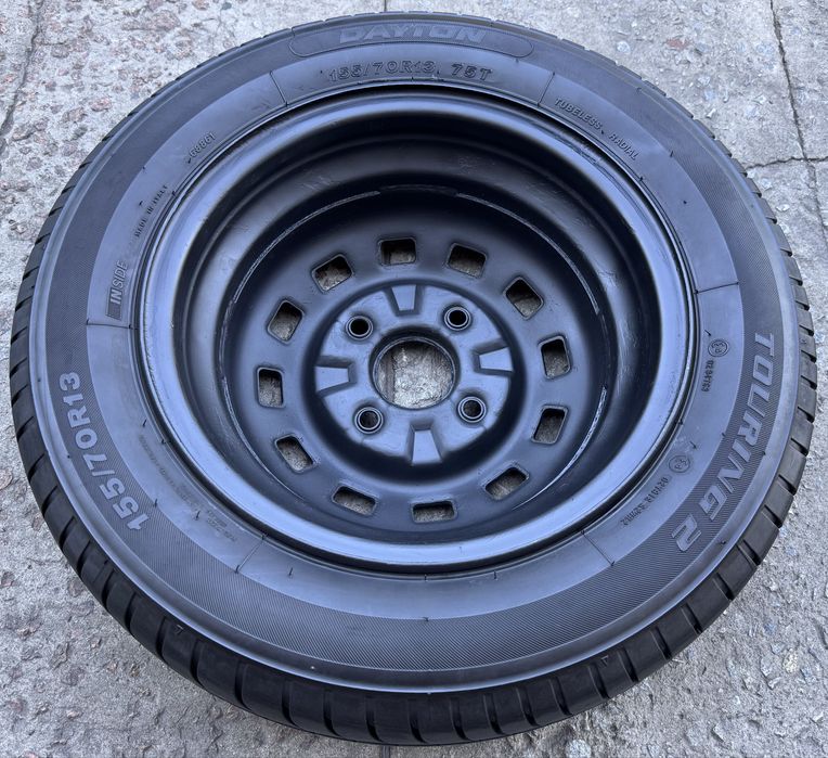 Запаска Dayton Touring 2 155/70 r13 4x114.3 ET-45 на Chery QQ/Daewoo Matiz/Chevrolet Spark