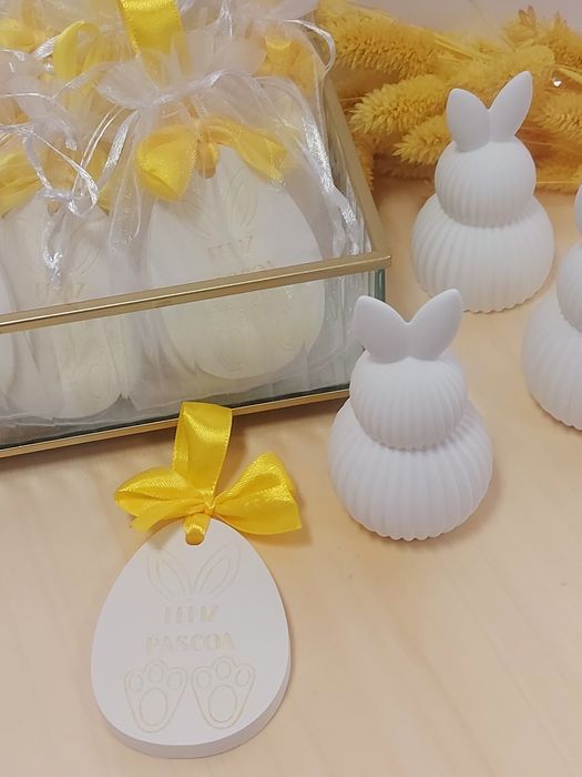 Pendentes gesso perfumado Feliz Páscoa