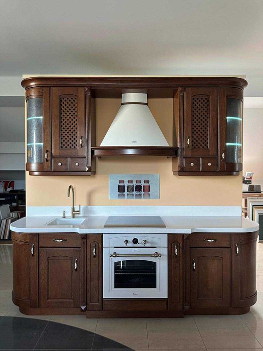 Meble kuchenne klasyczne front drewniany wzór Dąb Beethoven Drewpol