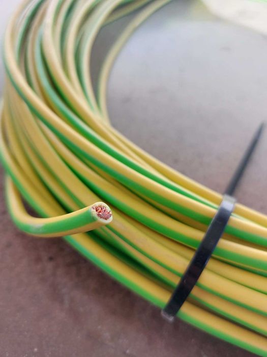 Przewód instalacyjny H07V‑K (LgY) 10 żółto‑zielony /55m/