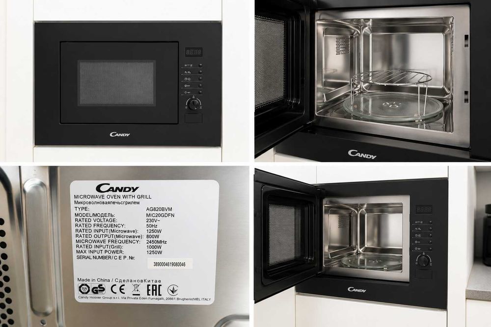 Micro-ondas Candy de Encastre com Grill – 20L
