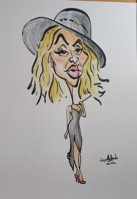 Desenho ilustração Madonna original