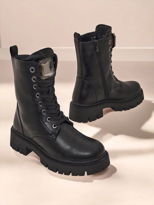 2 KOLORY 36 37 38 workery 39 40 41 botki glany z kamieniem sznurowane