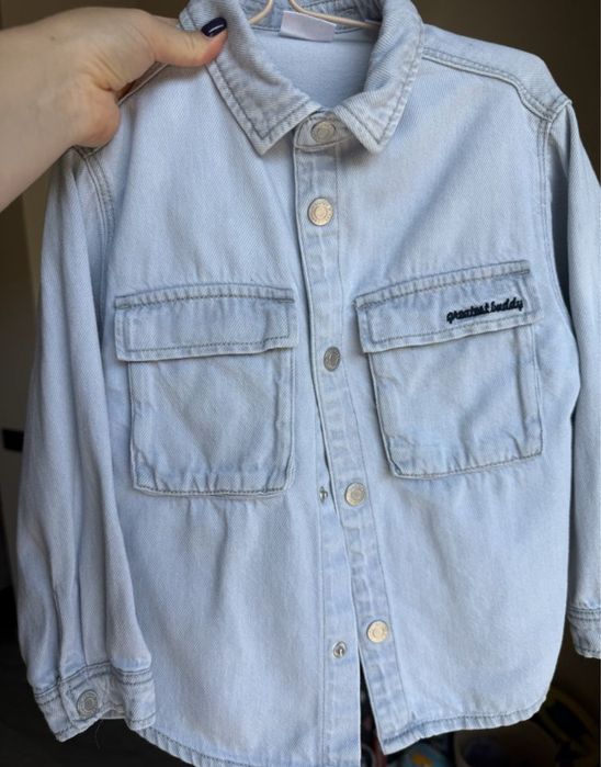 Джинсова сорочка для хлопчика бренду ZARA