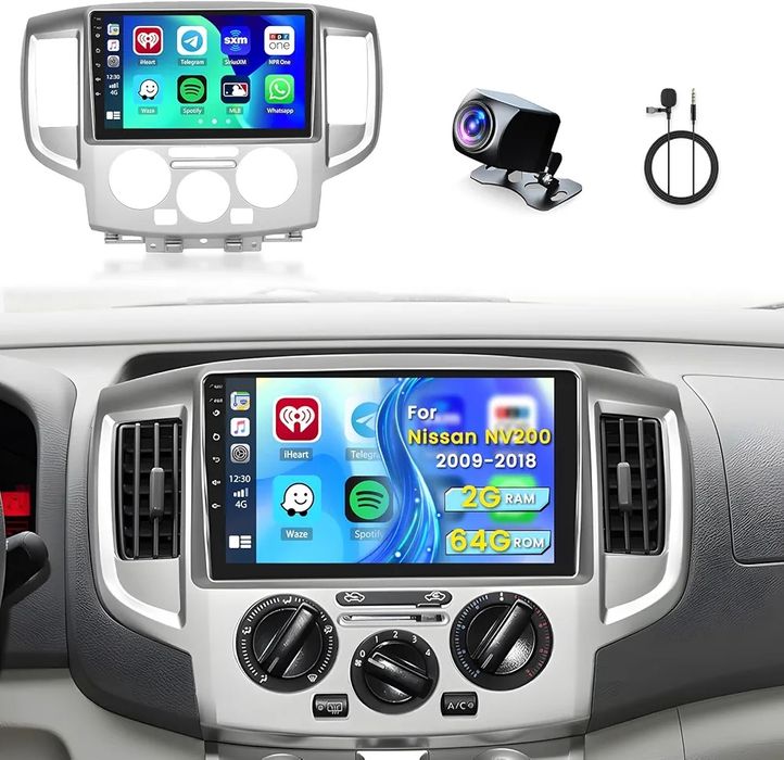 Автомобільна  Android 13.0 Carplay 2G+64G GPS WIFI для Nissan NV200