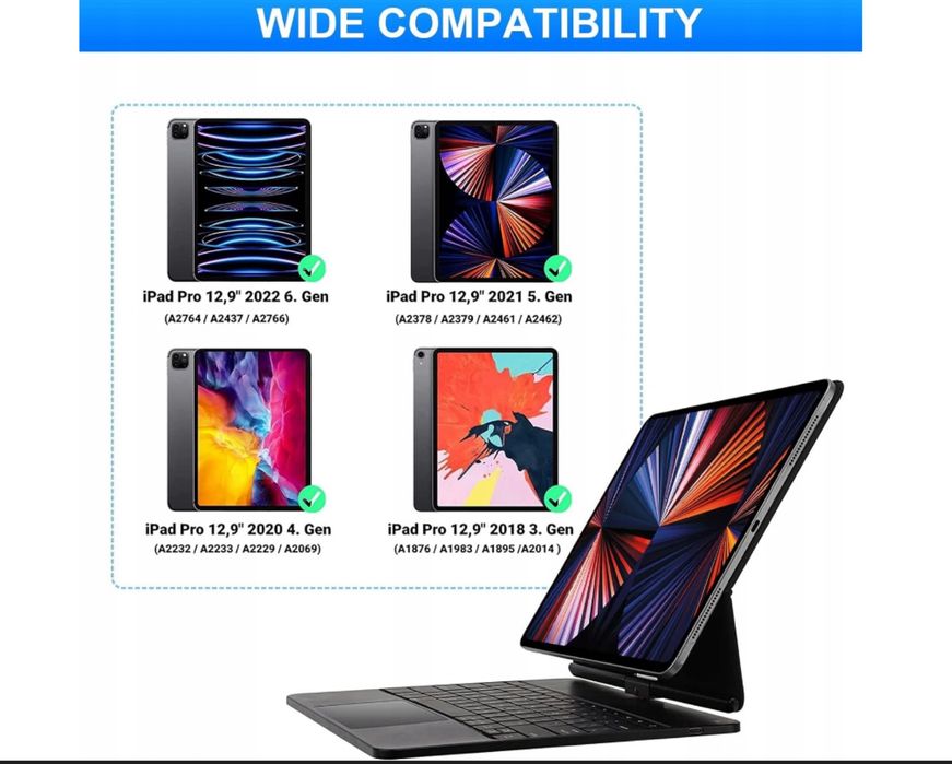 Klawiatura Apple magic kayboard Ipad 12.9 pro  3 4 5 generacja