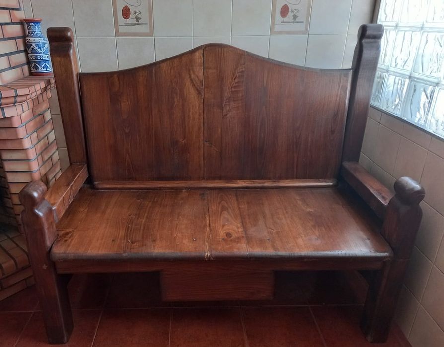 Banco rústico Madeira macissa