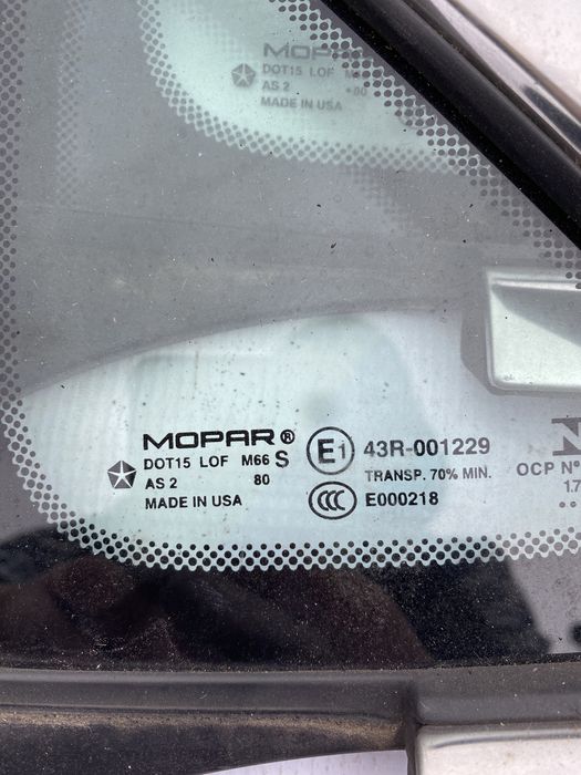 Szyba karoseryjna chrysler pacifica