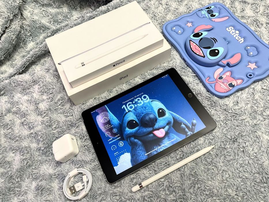 IPad 6 (32 gb) LTE, комплект + чехол! А1954