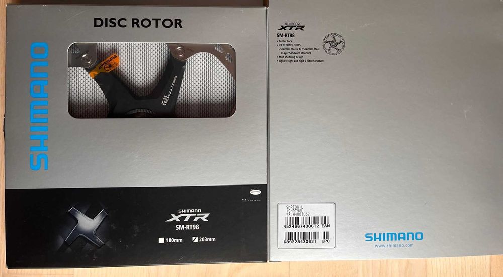 Tarcza hamulcowe 203 Xtr SHIMANO sm rt 98 Ice technology CL centerlock